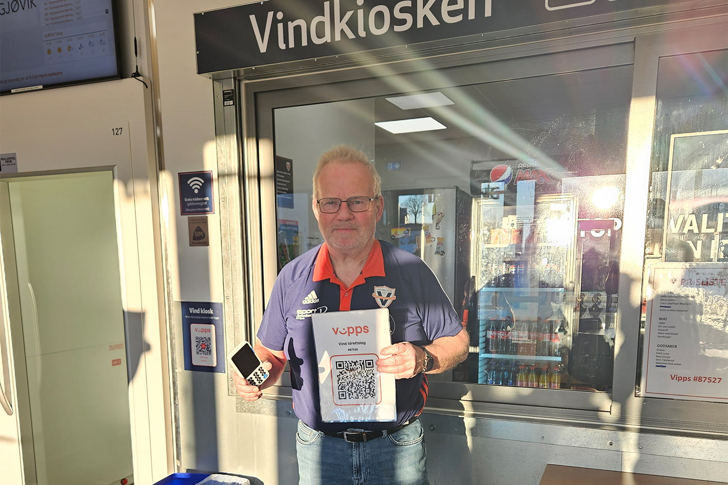 Vind Idrettslag digitale løsninger i kiosken